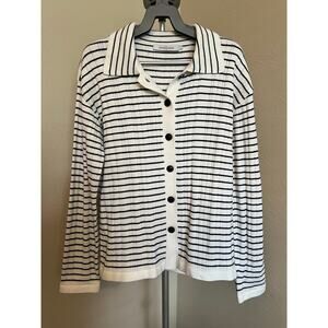 Revolve Stitches & Stripes Cardigan Size Large